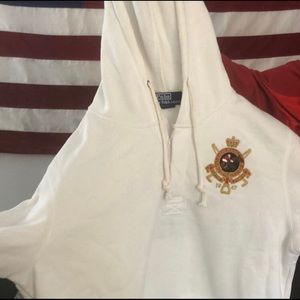 Ralph Lauren polo white hoodie